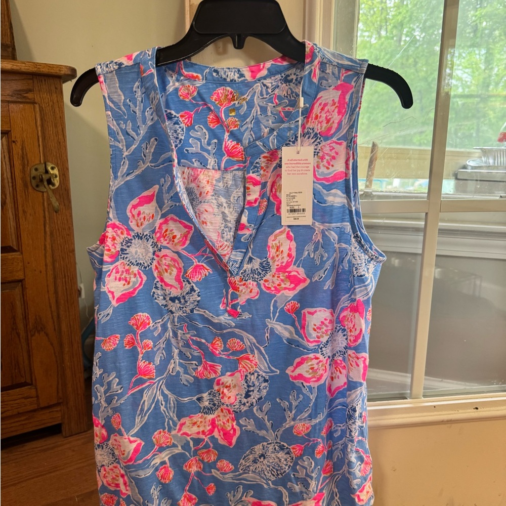 Lilly Pulitzer Floral Sleeveless Top